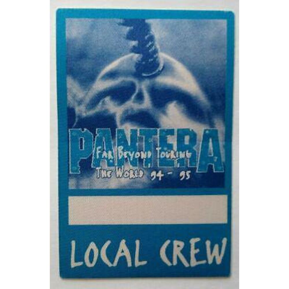 Pantera Backstage Music Pass Original Far Beyond Driven Heavy Metal Skull Blue